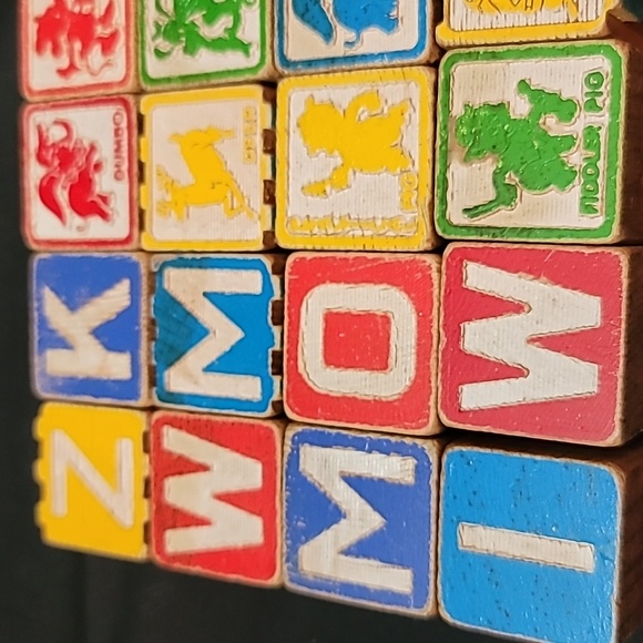 1970s Disney Playskool Colorful Wooden Blocks - Picture 8 of 11
